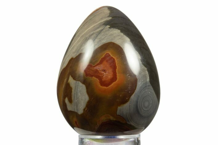 Polished Polychrome Jasper Egg - Madagascar #331743